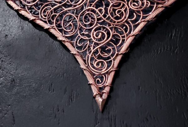 Crazy in Love Copper Coil Heart Wall Art Bright