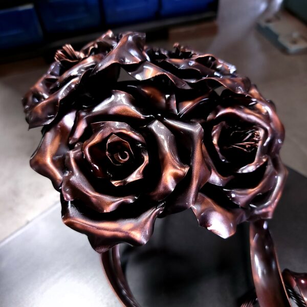 Family Copper Rose Bouquet Antique