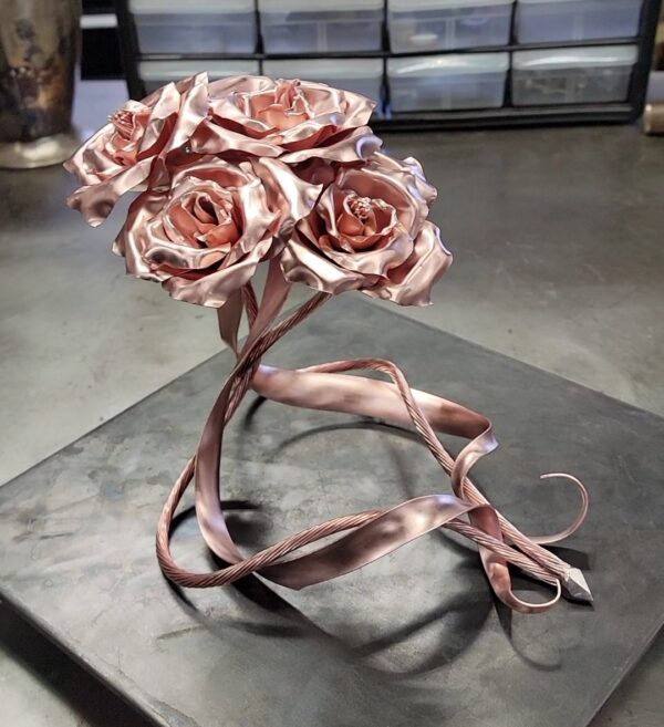 Family Copper Rose Bouquet Bright