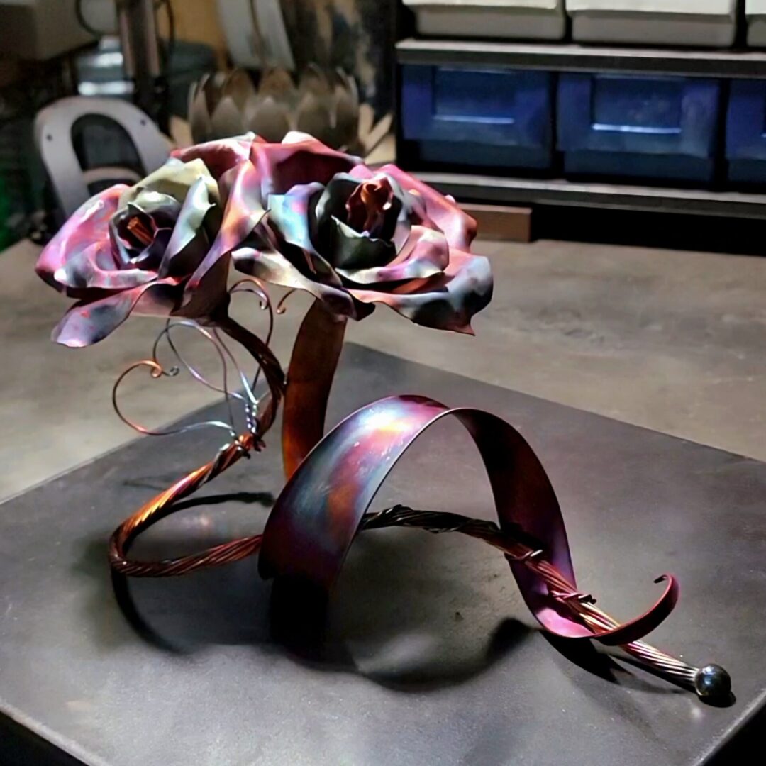 Us Copper Rose Sculpture 1661x Matte Flame