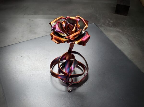 Ribbon Ball Copper Rose Flame