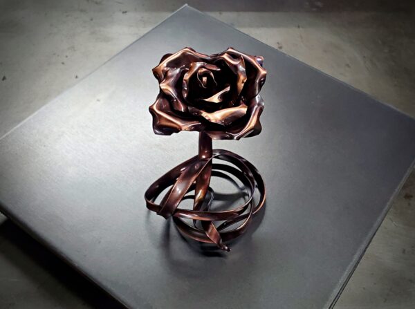 Ribbon Ball Copper Rose Antique