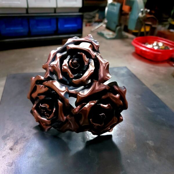 Bridesmaid Bridal Bouquet Best Woman Copper Rose Sculpture Anniversary Gift