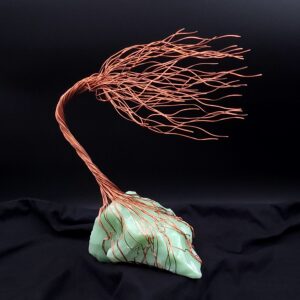 Copper Wire Glass Spirit Tree #2005 Housewarming Anniversary Unique Gift