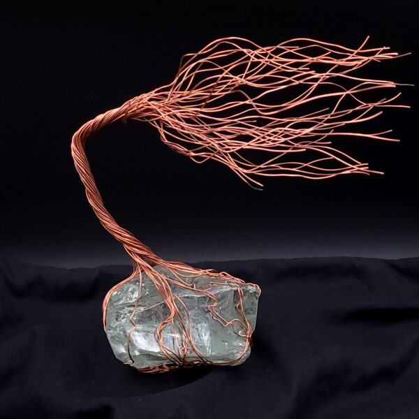 Glass Copper Wire Spirit Tree #2016