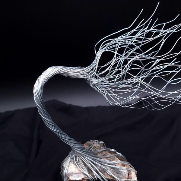 Silver Wire Ozark Stone Spirit Tree #2037