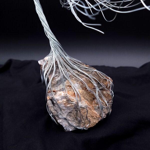 Silver Wire Ozark Stone Spirit Tree #2037