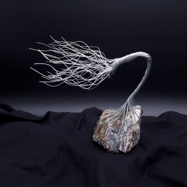 Silver Wire Ozark Stone Spirit Tree #2037