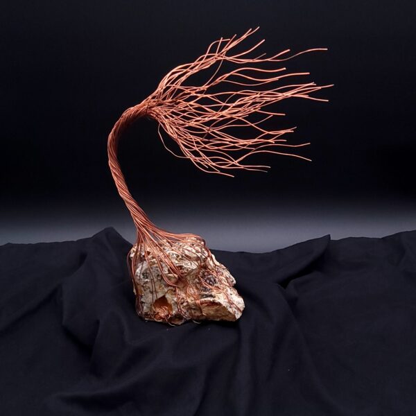 Copper Wire Stone Spirit Tree #2051