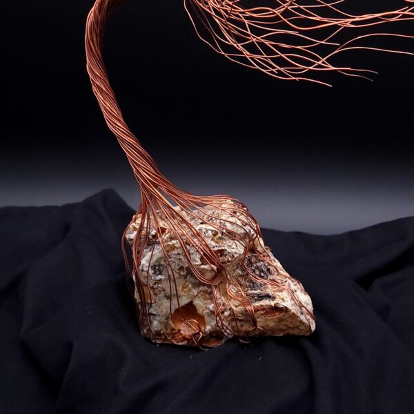 Copper Wire Stone Spirit Tree #2051