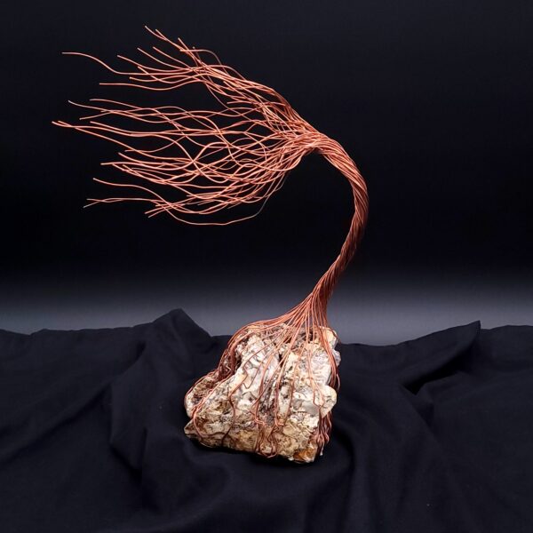 Copper Wire Stone Spirit Tree #2051