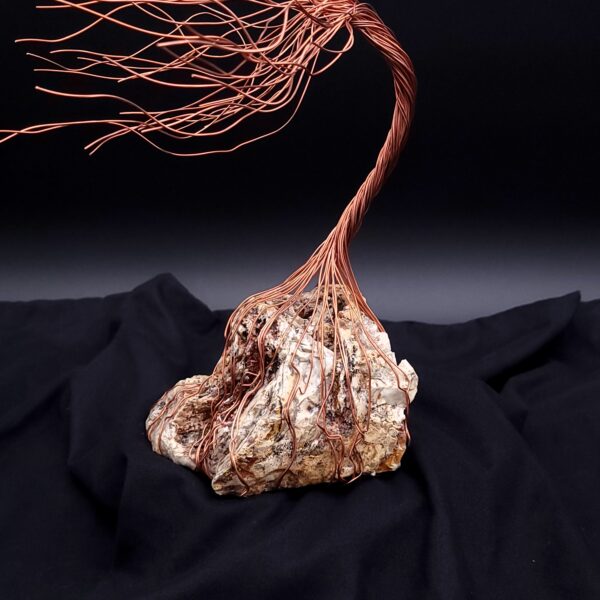 Copper Wire Stone Spirit Tree #2051