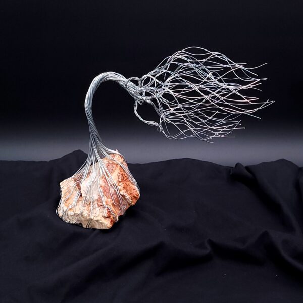 Silver Wire Ozark Stone Spirit Tree #2056