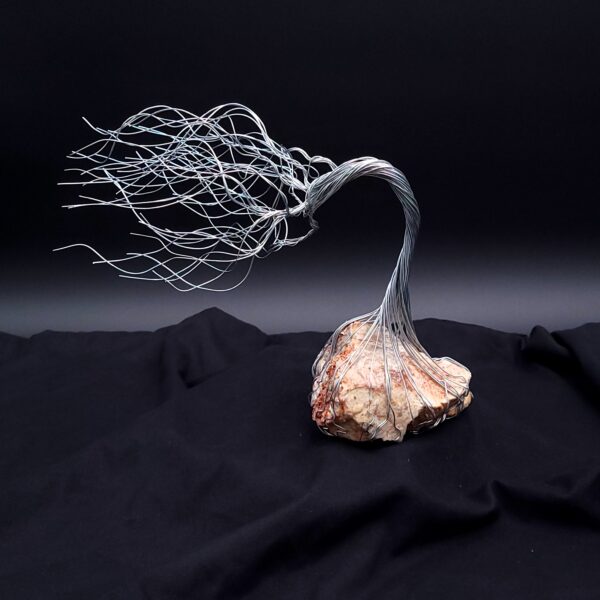 Silver Wire Ozark Stone Spirit Tree #2056