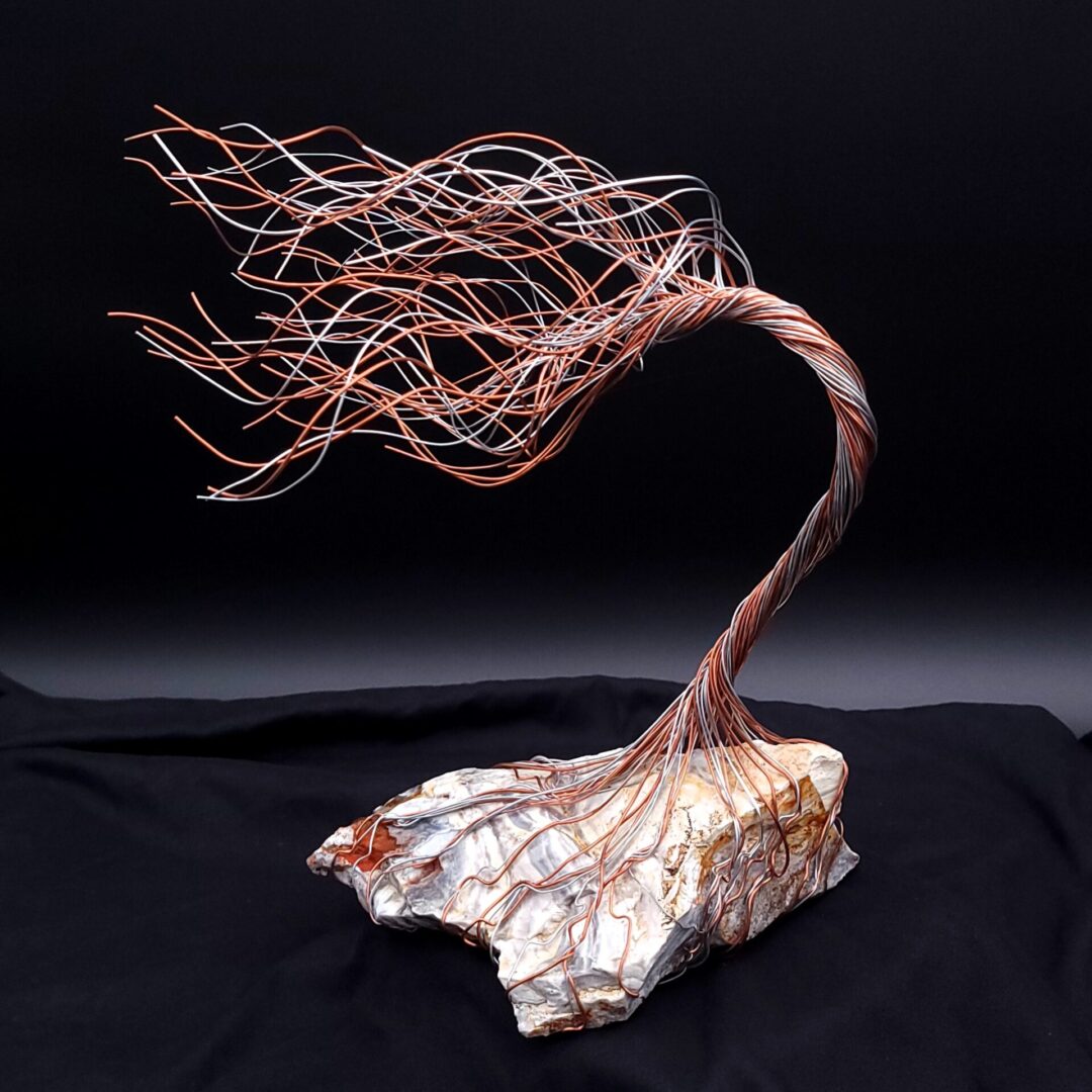 Spirit Tree Glass Wire Sculpture #2028