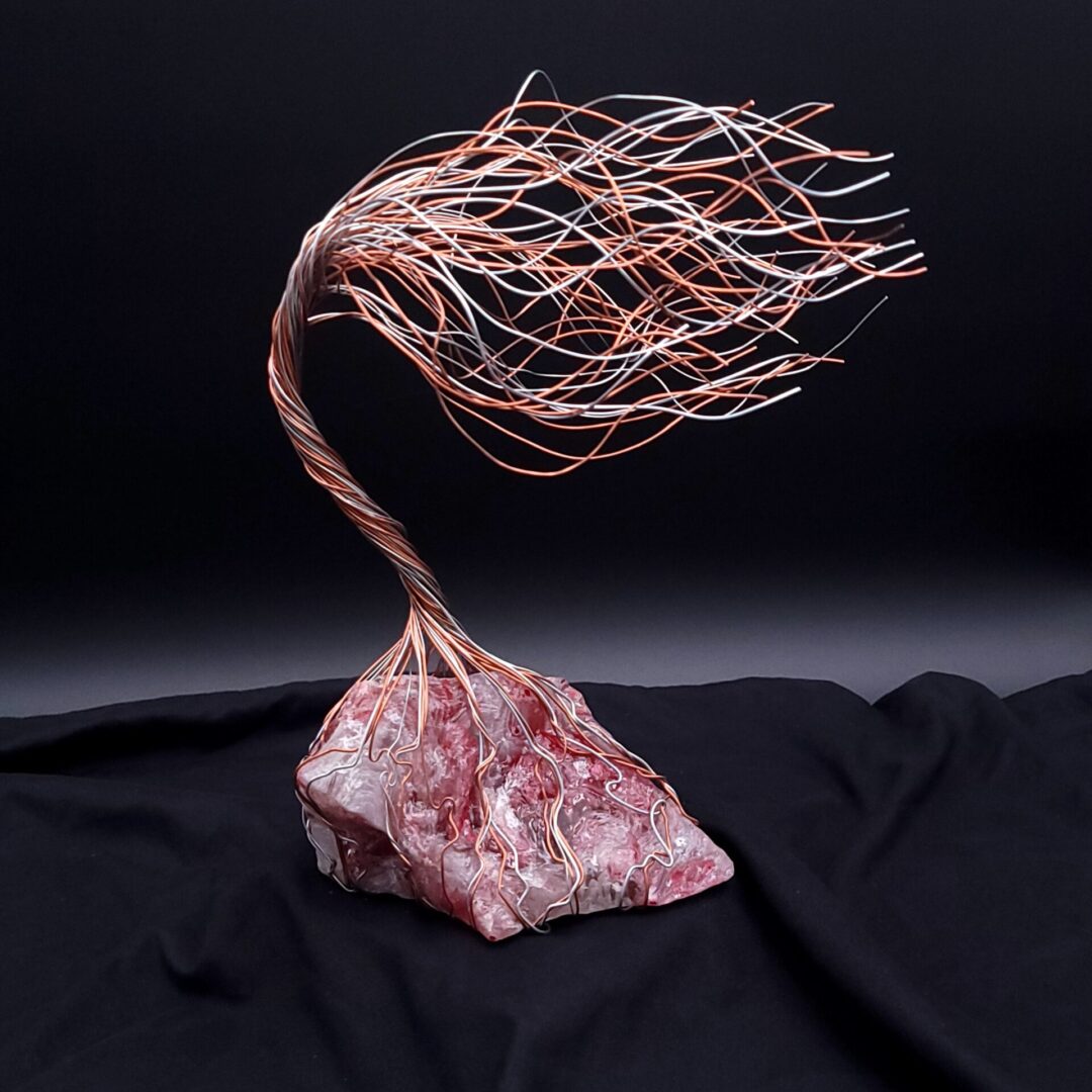 Spirit Tree Glass Wire Sculpture #2033