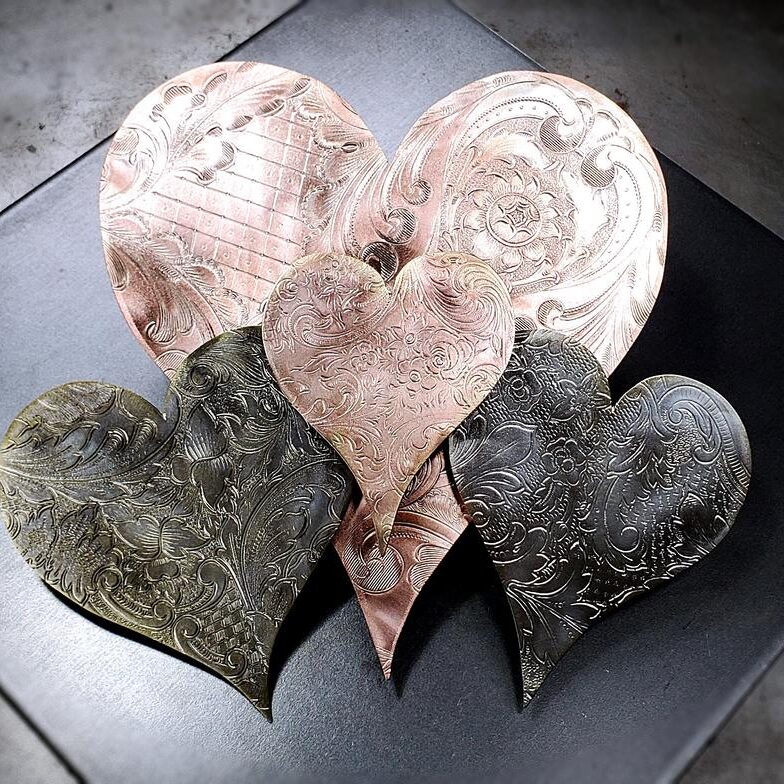 Silver-Plated Heart Cloud #1579 Vintage Upcycled Wall Art Sculpture