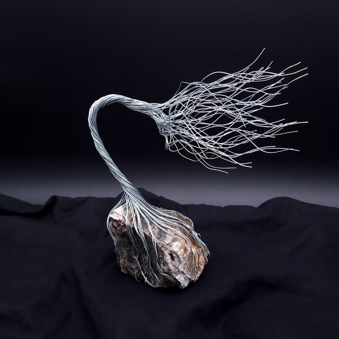 Silver Wire Ozark Stone Spirit Tree #2037